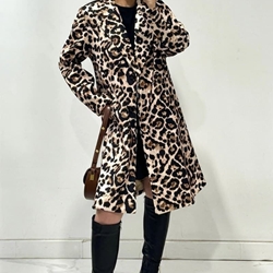 Abrigo con estampado de leopardo - Imagen 2