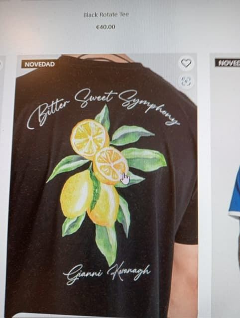 Camiseta Negra Lemonade - Imagen 1