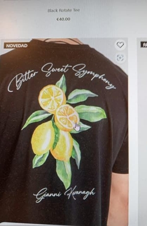 Camiseta Negra Lemonade - Imagen 1