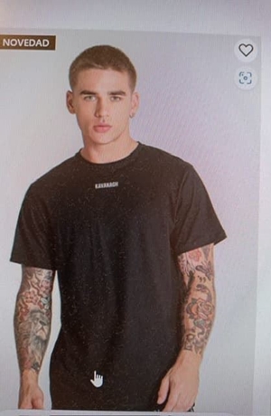 Camiseta Negra Raw Bear Precio de vental - Imagen 1