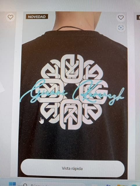 Camiseta Negra Rotate Precio de venta - Imagen 1