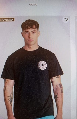 Camiseta Negra Rotate Precio de venta - Imagen 2