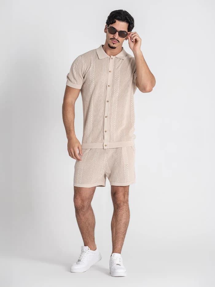 Conjunto de Punto Beige Breathe - Imagen 1