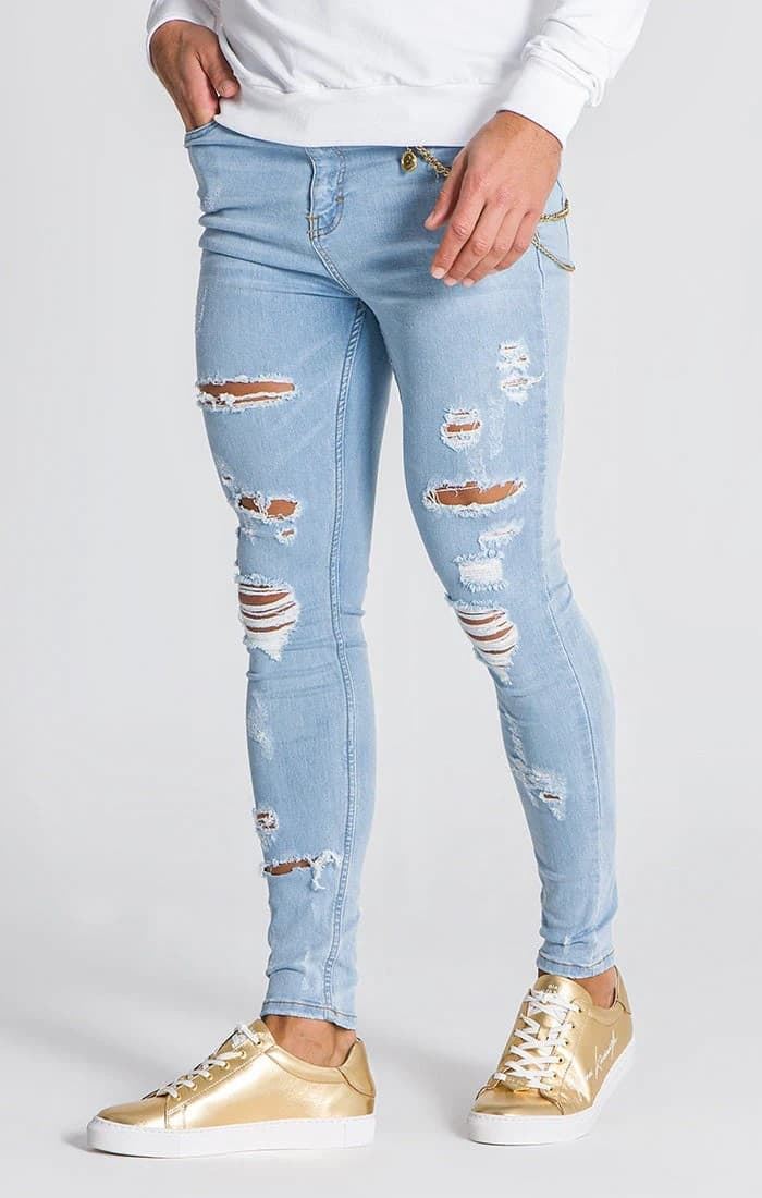 LIGHT BLUE STRAGHT LEG JEANS - Imagen 1