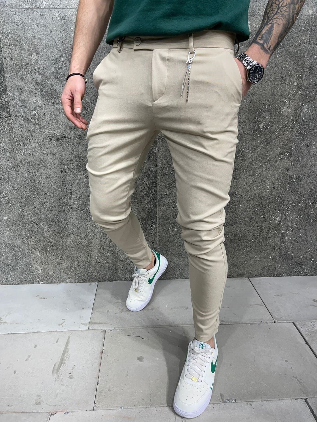 Pantalón chino beige chico ref. 738655 - Imagen 1