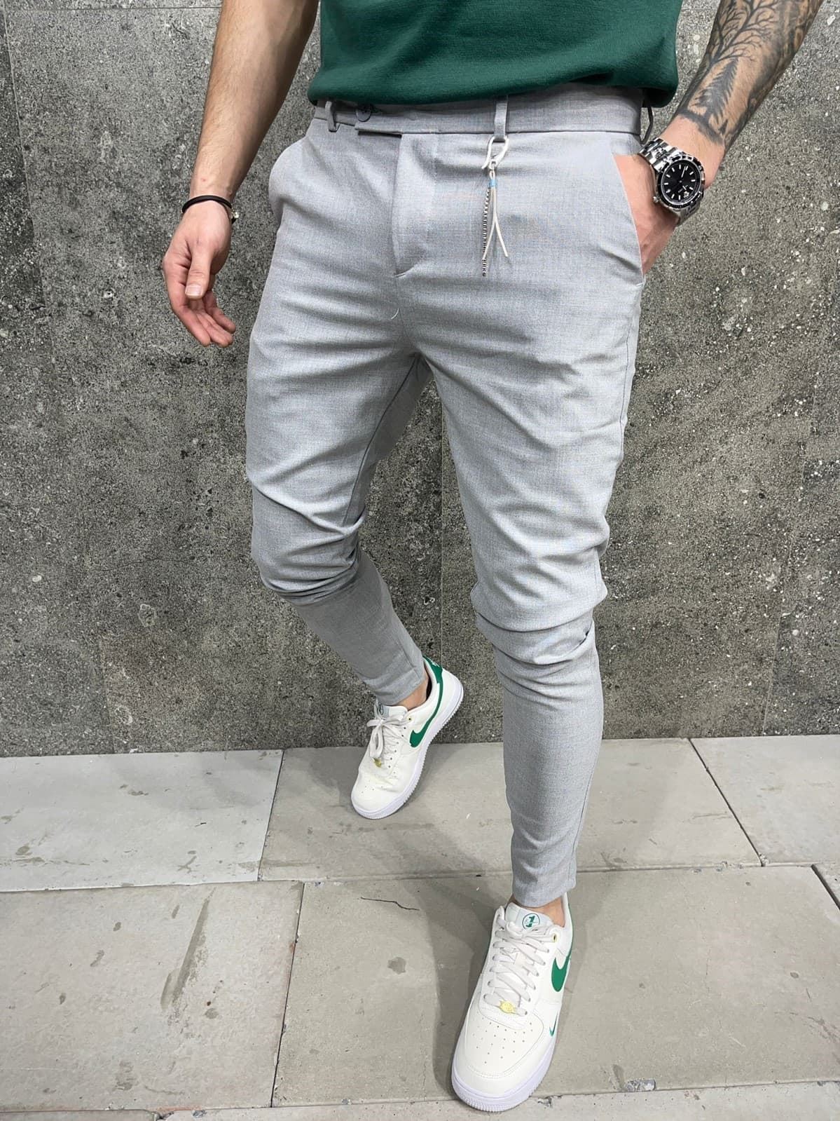 Pantalón chino gris chico ref. 738655 - Imagen 1