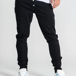 Vaqueros Abotonados Negros - Imagen 1