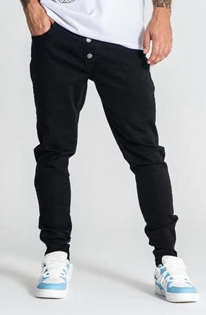 Vaqueros Abotonados Negros - Imagen 1