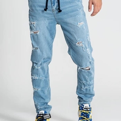 Vaqueros Carrot Azul Claro Raw - Imagen 1