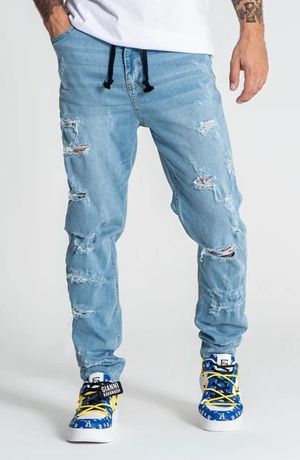 Vaqueros Carrot Azul Claro Raw - Imagen 1